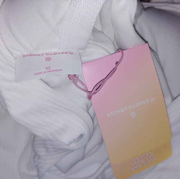 Stoney Clover Lane x Target white ribbed one piece - Picture 7 of 8